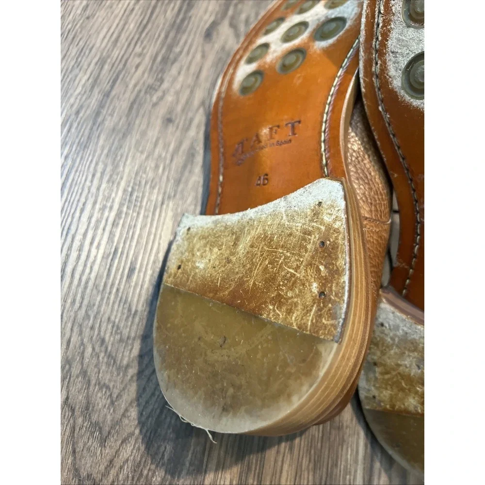 Taft Rome shoes in brown camello leather Size 46EU